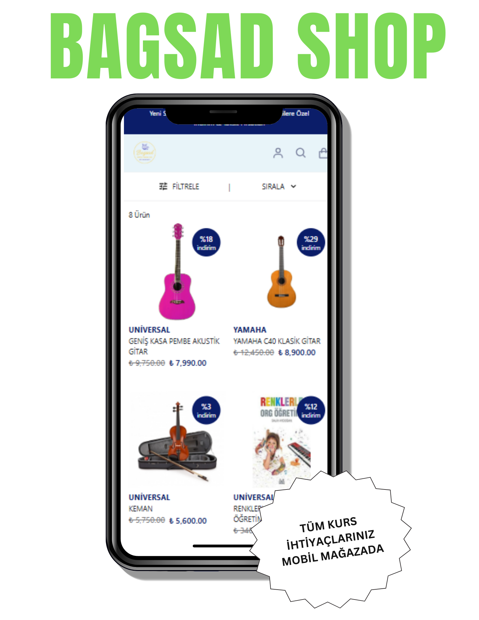 TÜM İHTİYAÇLARINIZ MOBİL MAĞAZADA